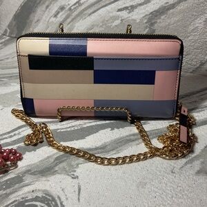 Kate Spade EUC Color Block Zipper Wallet